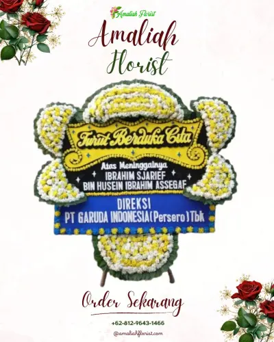 Papan Bunga Duka di Cikaret